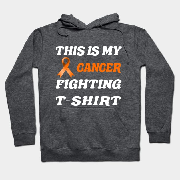 leukemia Cancer orange Ribbon Fighting Hoodie by MarYouLi